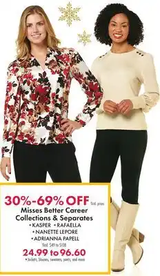 Boscov's Misses Better Career Collections & Separates offer