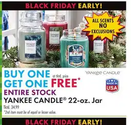 Boscov's YANKEE CANDLE 22-oz. Jar offer