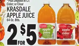 C Town KRASDALE APPLE JUICE offer