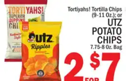 C Town UTZ POTATO CHIPS 7.75-8 Oz. Bag offer