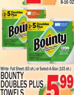 C Town BOUNTY DOUBLES PLUS TOWELS offer