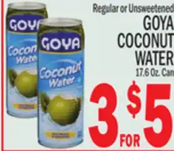 C Town GOYA COCONUT WATER offer