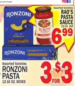 C Town RONZONI PASTA SAUCE offer