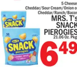 C Town MRS. T's SNACK PIEROGIES offer