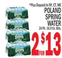 C Town POLAND SPRING WATER offer