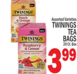 C Town TWININGS TEA BAGS offer