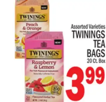 C Town TWININGS TEA BAGS offer