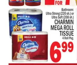 C Town CHARMIN MEGA ROLL TISSUE, 4 Roll Pkg offer