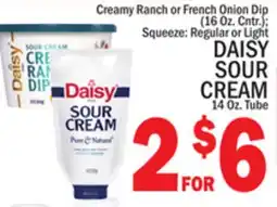C Town DAISY SOUR CREAM 14 Oz. Tube offer