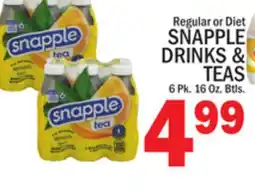 C Town SNAPPLE DRINKS & TEAS offer