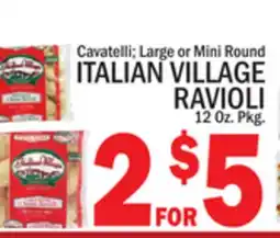 C Town ITALIAN VILLAGE RAVIOLI offer