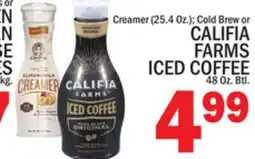 C Town CALIFIA FARMS ICED COFFEE, 48 Oz. Btl offer