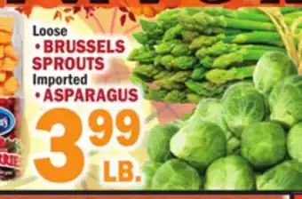 C Town BRUSSELS SPROUTS, ASPARAGUS offer