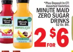 C Town MINUTE MAID ZERO SUGAR DRINKS offer