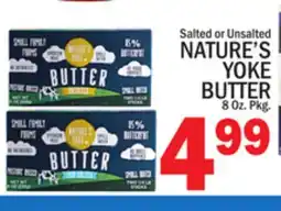 C Town NATURE'S YOKE BUTTER offer