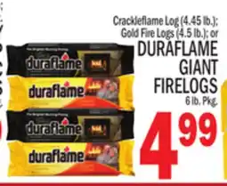 C Town DURAFLAME GIANT FIRELOGS 6 lb. Pkg offer
