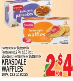C Town KRASDALE WAFFLES 10 PK. 12.3 OZ. BOXES offer