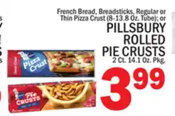 C Town PILLSBURY ROLLED PIE CRUSTS 2 Ct. 14.1 Oz. Pkg offer