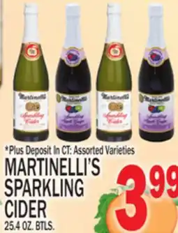 C Town MARTINELLI'S SPARKLING CIDER offer