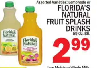 C Town FLORIDA'S NATURAL FRUIT SPLASH DRINKS offer