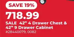 Runnings Black Diamond 42 4 Drawer Chest & 42 9 Drawer Cabinet offer
