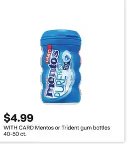 CVS Mentos or Trident gum bottles offer