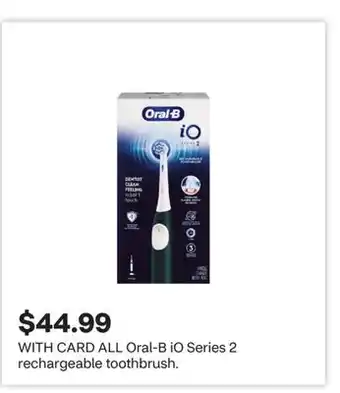 CVS ALL Oral-B iO Series 2 rechargeable toothbrush offer