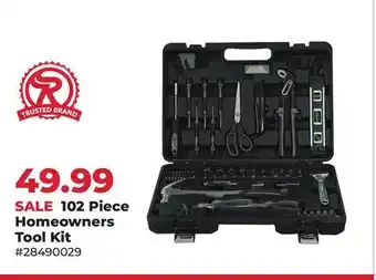 Runnings Black Diamond 102 Piece Homeowners Tool Kit offer