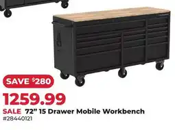 Runnings Black Diamond 72 15 Drawer Mobile Workbench offer
