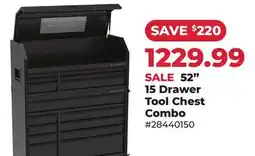 Runnings Black Diamond 52 15 Drawer Tool Chest Combo offer