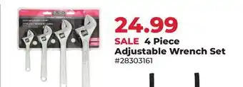 Runnings Black Diamond 4 Piece Adjustable Wrench Set offer