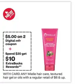 CVS ANY Mielle hair care, textured hair gel or oils offer