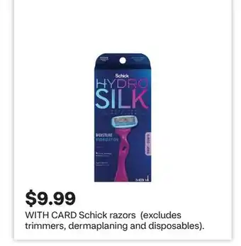 CVS Schick razors offer
