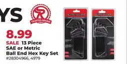 Runnings Black Diamond 13 Piece SAE or Metric Ball End Hex Key Set offer