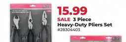 Runnings Black Diamond 3 Piece Heavy-Duty Pliers Set offer