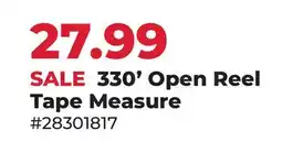 Runnings Black Diamond 330' Open Reel Tape Measure offer