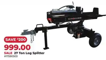 Runnings 27 Ton Log Splitter offer