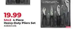 Runnings 4 Piece Heavy-Duty Pliers Set offer