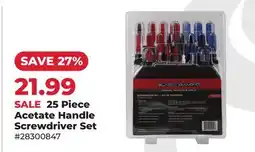 Runnings 25 Piece Acetate Handle Screwdriver Set offer