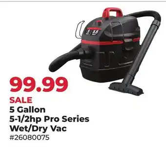 Runnings Black Diamond 5-1/2hp Pro Series Wet/Dry Vac offer
