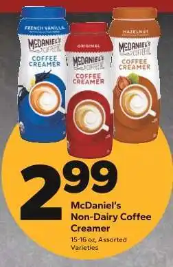 Save a Lot McDaniel's Non-Dairy Coffee Creamer offer