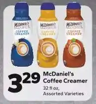 Save a Lot McDaniel’s Coffee Creamer offer