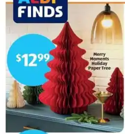 Aldi Merry Moments Holiday Paper Tree offer