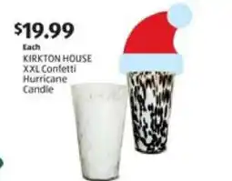 Aldi KIRKTON HOUSE XXL Confetti Hurricane Candle offer