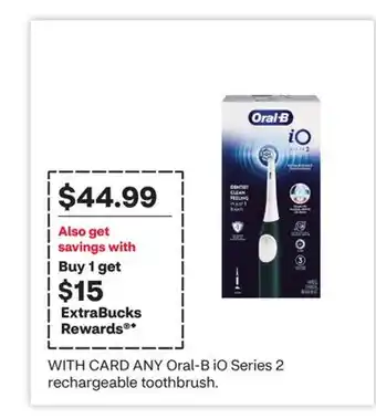 CVS ANY Oral-B iO Series 2 rechargeable toothbrush offer