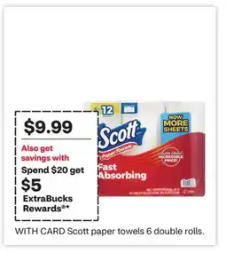 CVS Scott paper towels offer