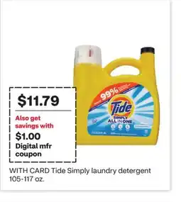 CVS Tide Simply laundry detergent offer