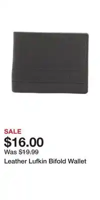 TJ Maxx Leather Lufkin Bifold Wallet offer