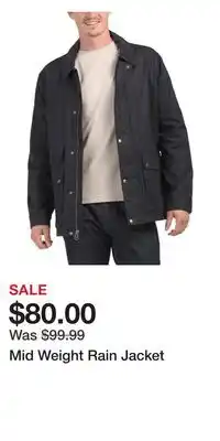 TJ Maxx Mid Weight Rain Jacket offer