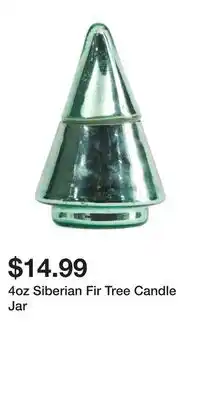 TJ Maxx 4oz Siberian Fir Tree Candle Jar offer
